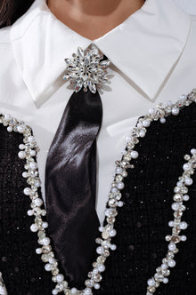 HIGH CLASS MINI DRESS WITH A TIE
