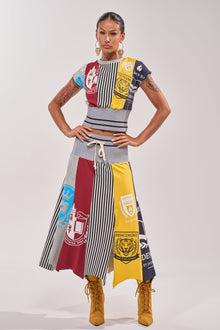 MIXED FEELINGS MIDI SKIRT