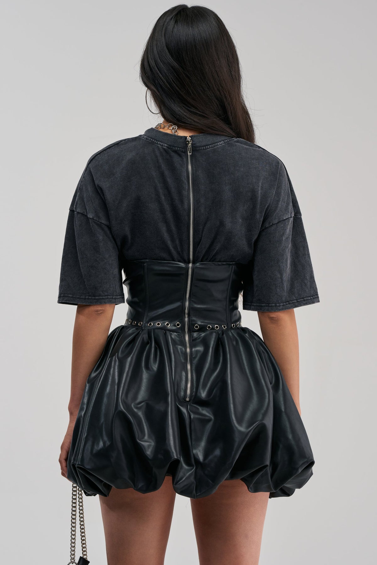 COOL GIRLS ONLY PU MINI DRESS