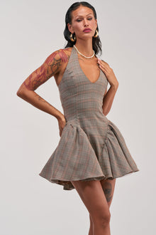 STYLE AND GRACE MINI DRESS IN PLAID