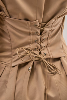 BUSINESS MEETING CHIC BLAZER DRESS AND LEG WARMER SET IN TRENCH