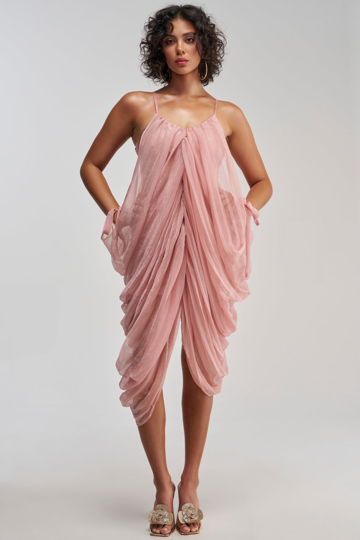 VIVA LA VIDA MESH DRESS IN MAUVE