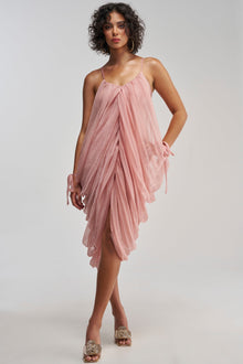 VIVA LA VIDA MESH DRESS IN MAUVE