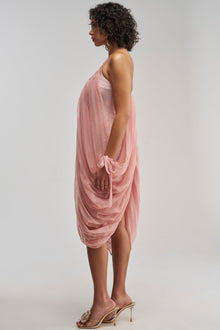 VIVA LA VIDA MESH DRESS IN MAUVE