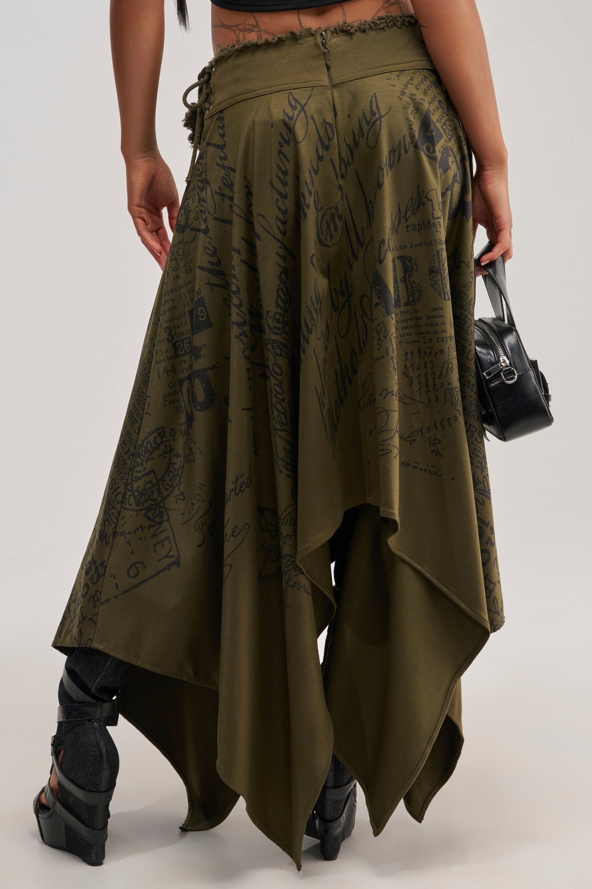 NONE OF YOUR CONCERN MIDI SKIRT