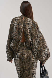INTO THE WILD ZEBRA BLOUSE