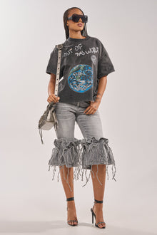 JUMP ON IT DENIM BERMUDA SHORT