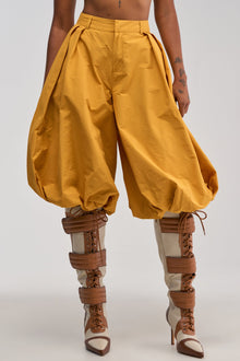 GLOW GAUCHO PANT IN MUSTARD
