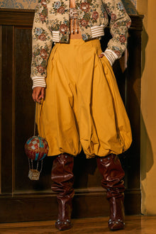 GLOW GAUCHO PANT IN MUSTARD