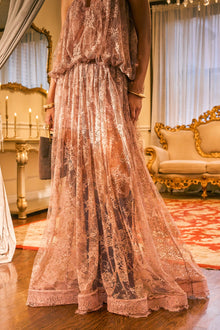 HANNAH LACE MAXI SKIRT IN MAUVE