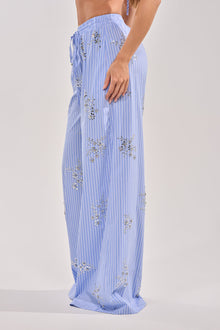 SWEET DREAMS RHINESTONE POPLIN PANT