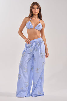SWEET DREAMS RHINESTONE POPLIN PANT