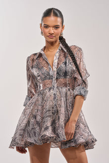 WILD RHYTHM SNAKE PRINT MINI DRESS