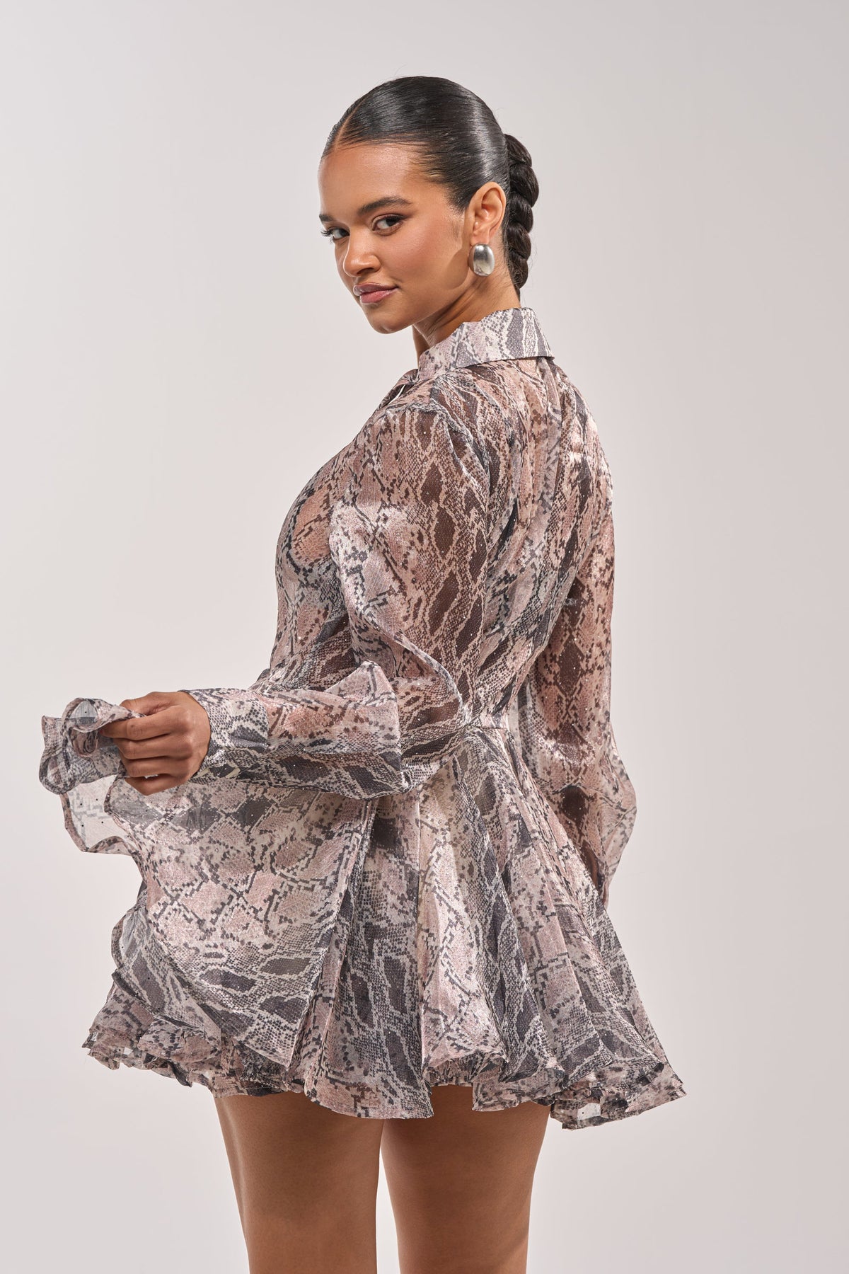WILD RHYTHM SNAKE PRINT MINI DRESS