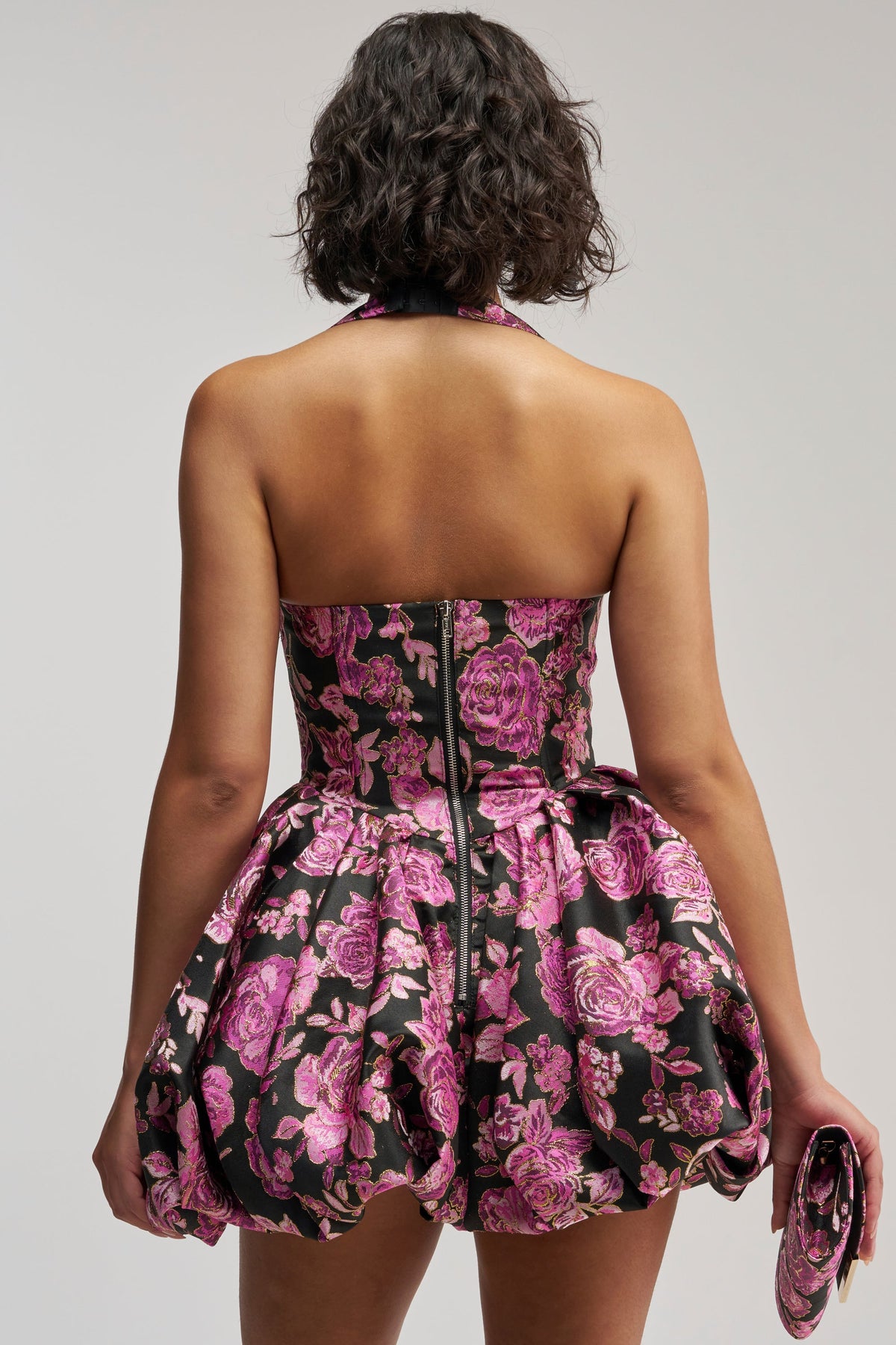 CATCH ME DANCING FLORAL MINI DRESS