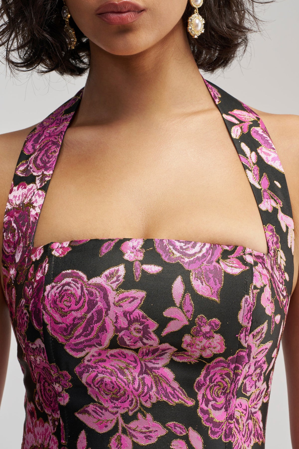 CATCH ME DANCING FLORAL MINI DRESS