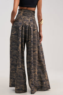 DANCE THE NIGHT AWAY CAMO PALAZZO PANT