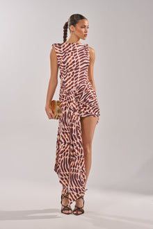 JUNGLE TIES LEOPARD MINI DRESS