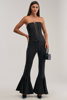 LIVI STRETCHY PINSTRIPE CORSET