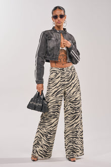 IN THE WILD ZEBRA DENIM
