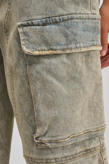 LITTLE SNAKE BERMUDA SHORT VINTAGE DENIM