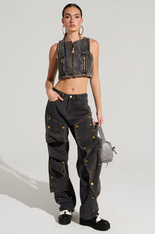UNBUTTON ME DENIM JEANS