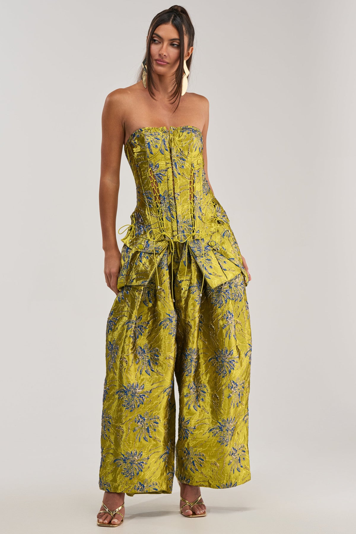 CRAZY FOR YOU BROCADE TROUSER