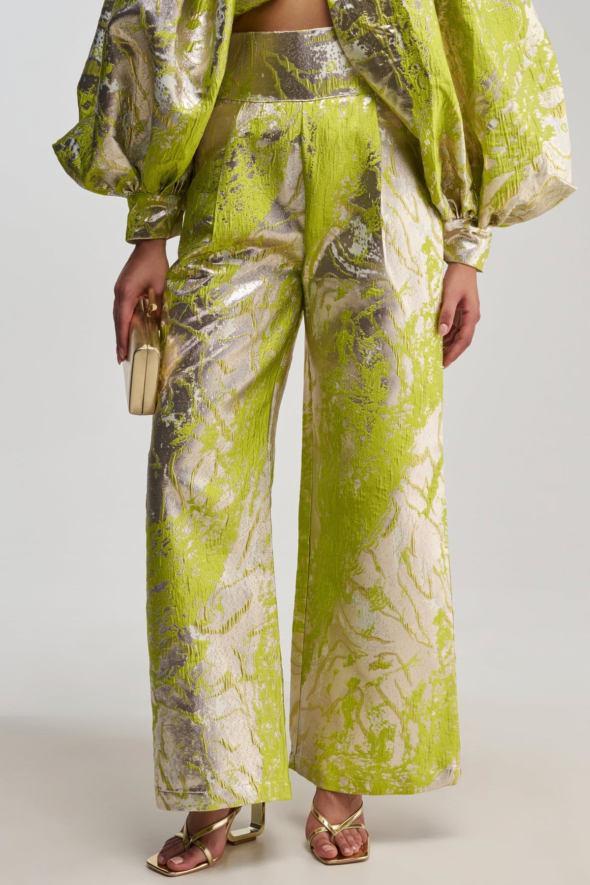 ELECTRIC GARDEN BROCADE PALAZZO PANT