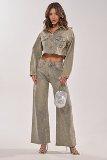 DEMI EMBELLISHED RELAXED DENIM