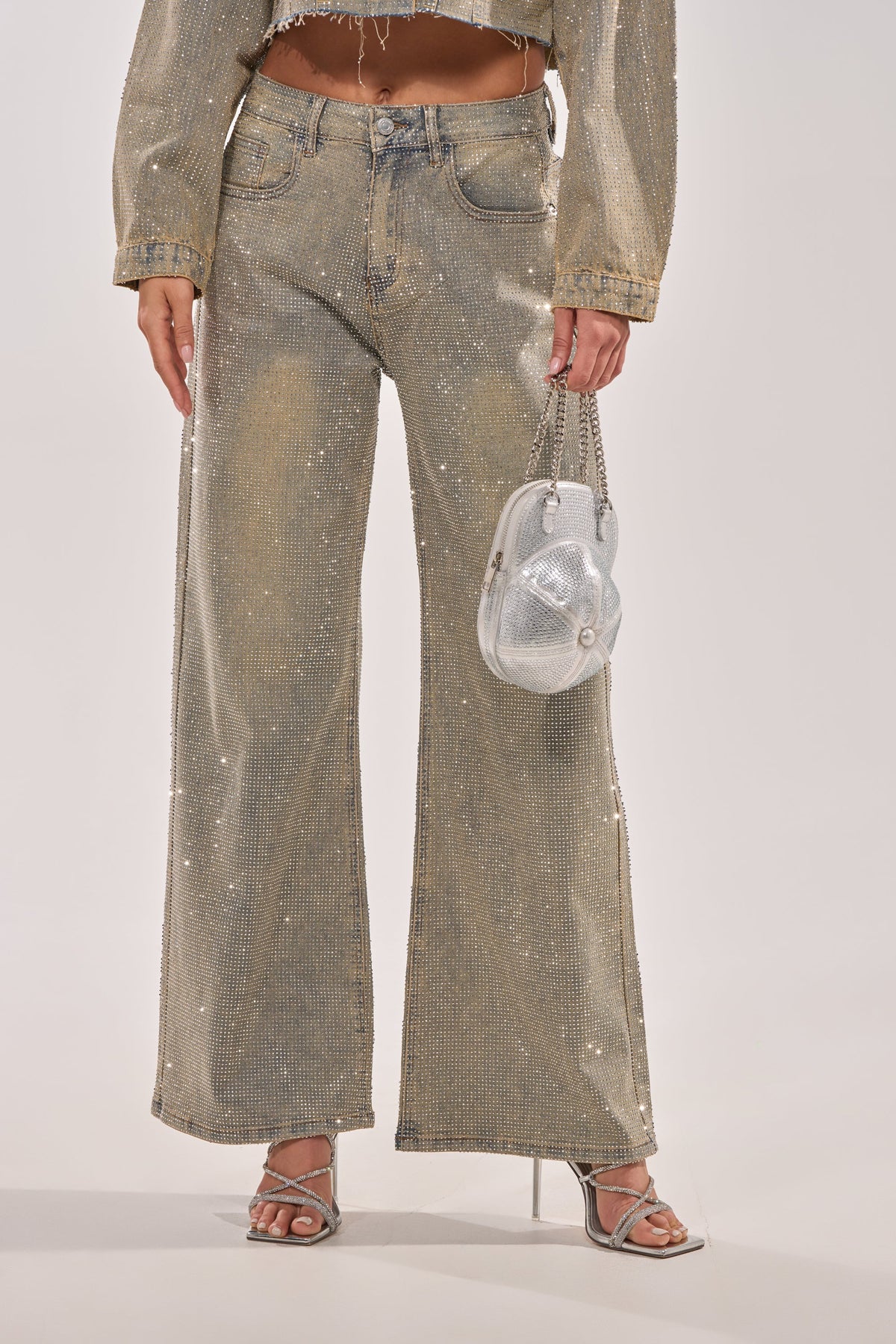 DEMI EMBELLISHED RELAXED DENIM