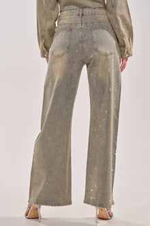 DEMI EMBELLISHED RELAXED DENIM