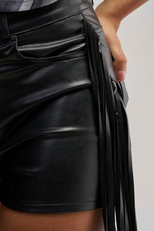 RODEO CHIC FAUX LEATHER SHORT