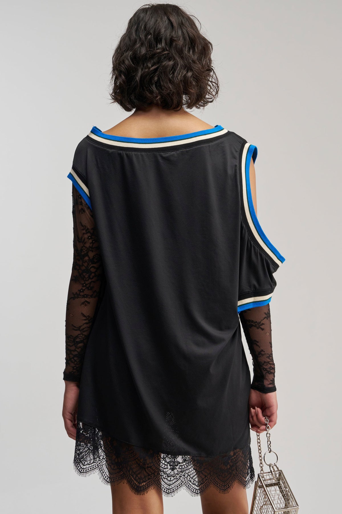 PUT ME IN COACH LACE MINI JERSEY DRESS