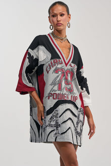 AFTER HOURS GRAPHIC MINI DRESS