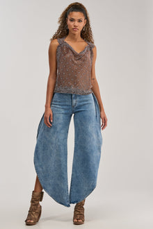 FEEL THE AIR RELAXED DENIM WITH SIDE OPENING