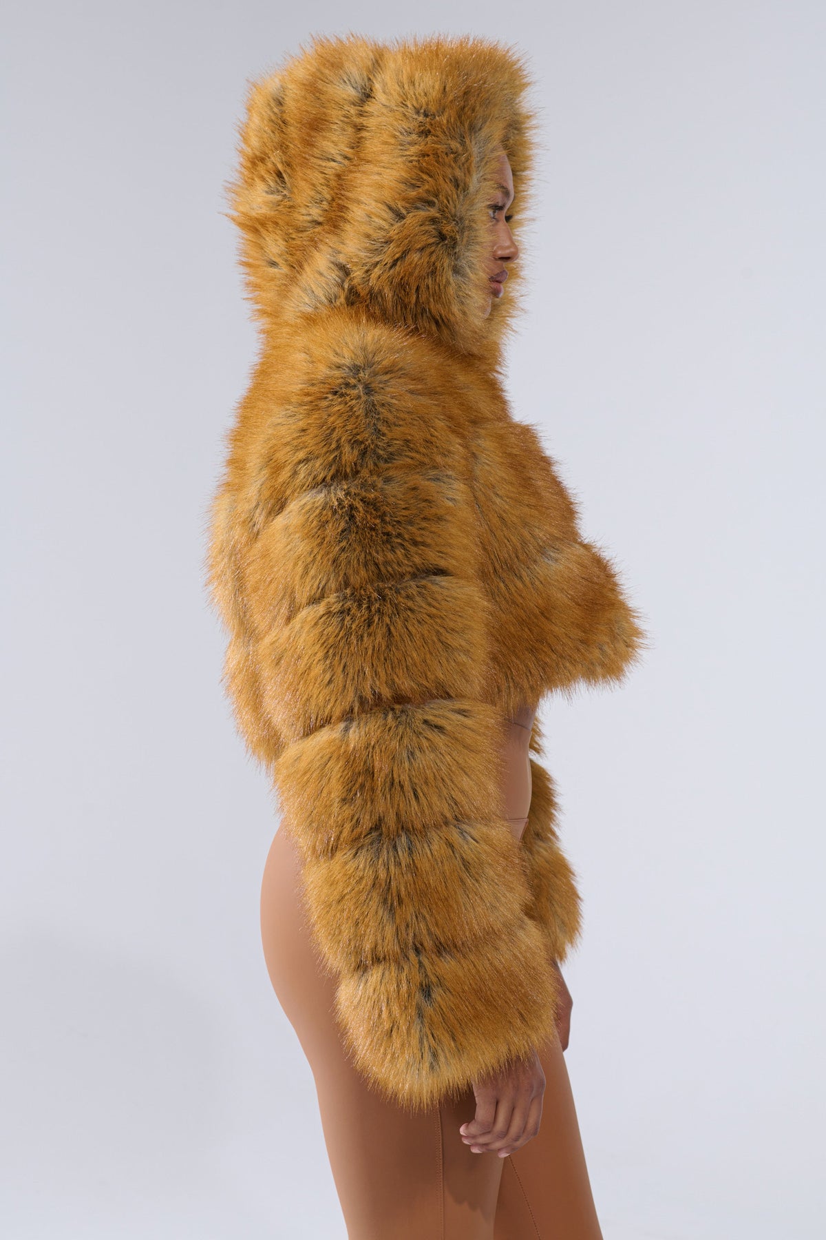 BREAK THE BANK HOODED FAUX FUR