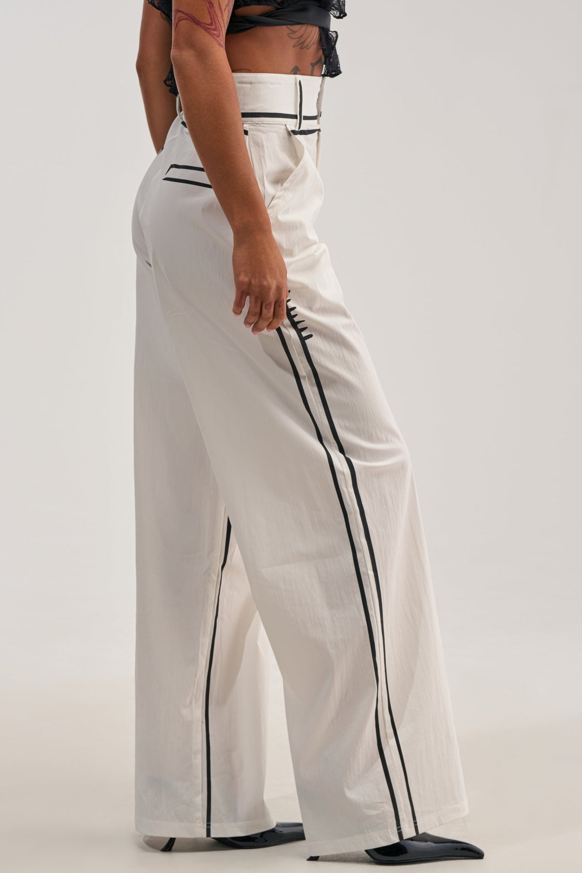 Sisoras BLANK SPACE HIGH WAIST PALAZZO PANT