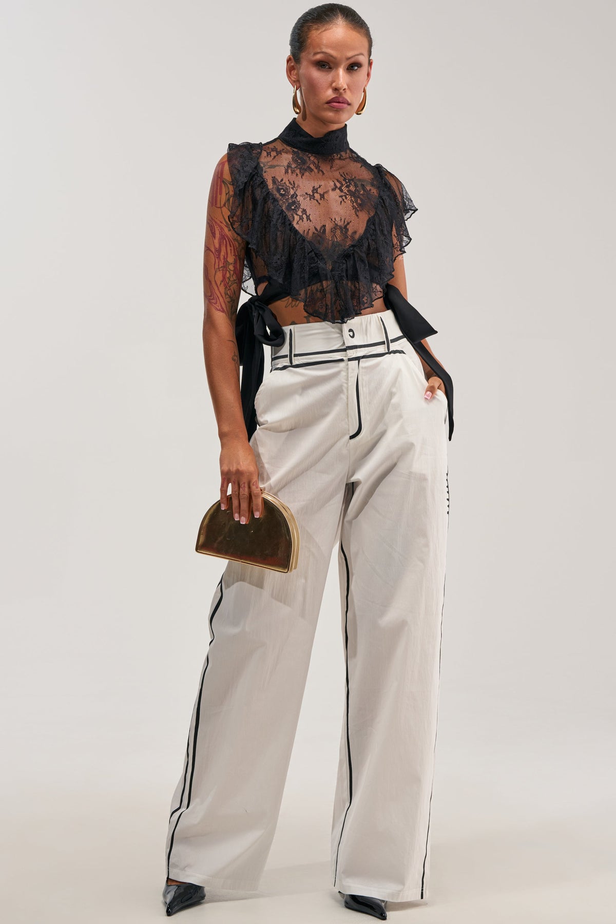 Sisoras BLANK SPACE HIGH WAIST PALAZZO PANT