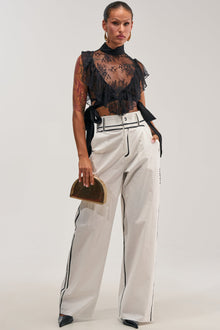 Sisoras BLANK SPACE HIGH WAIST PALAZZO PANT