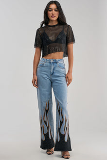 Sisoras ON FIRE RELAXED DENIM
