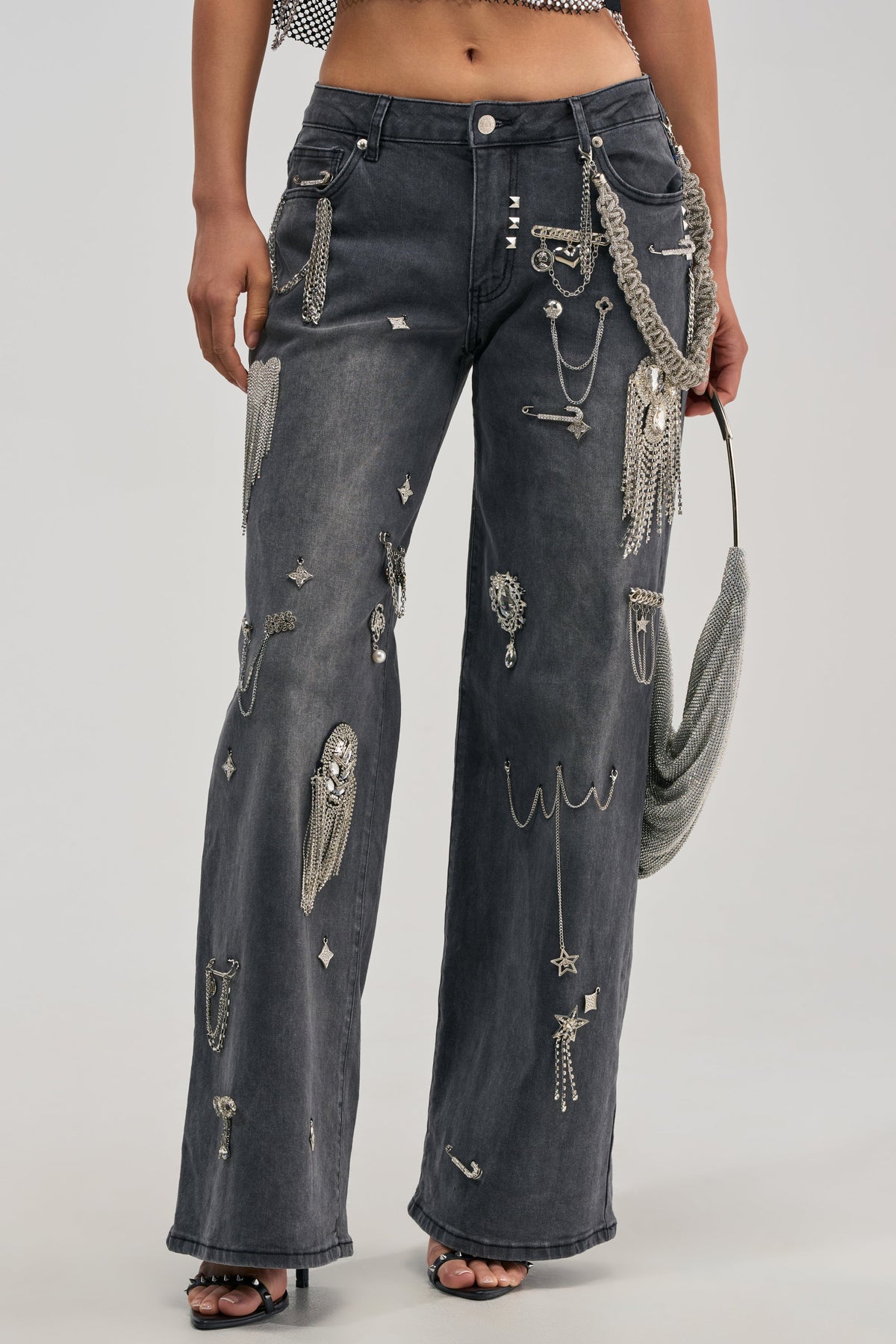 Sisoras THE BEST ONE YET RELAXED FIT BLING DENIM JEANS