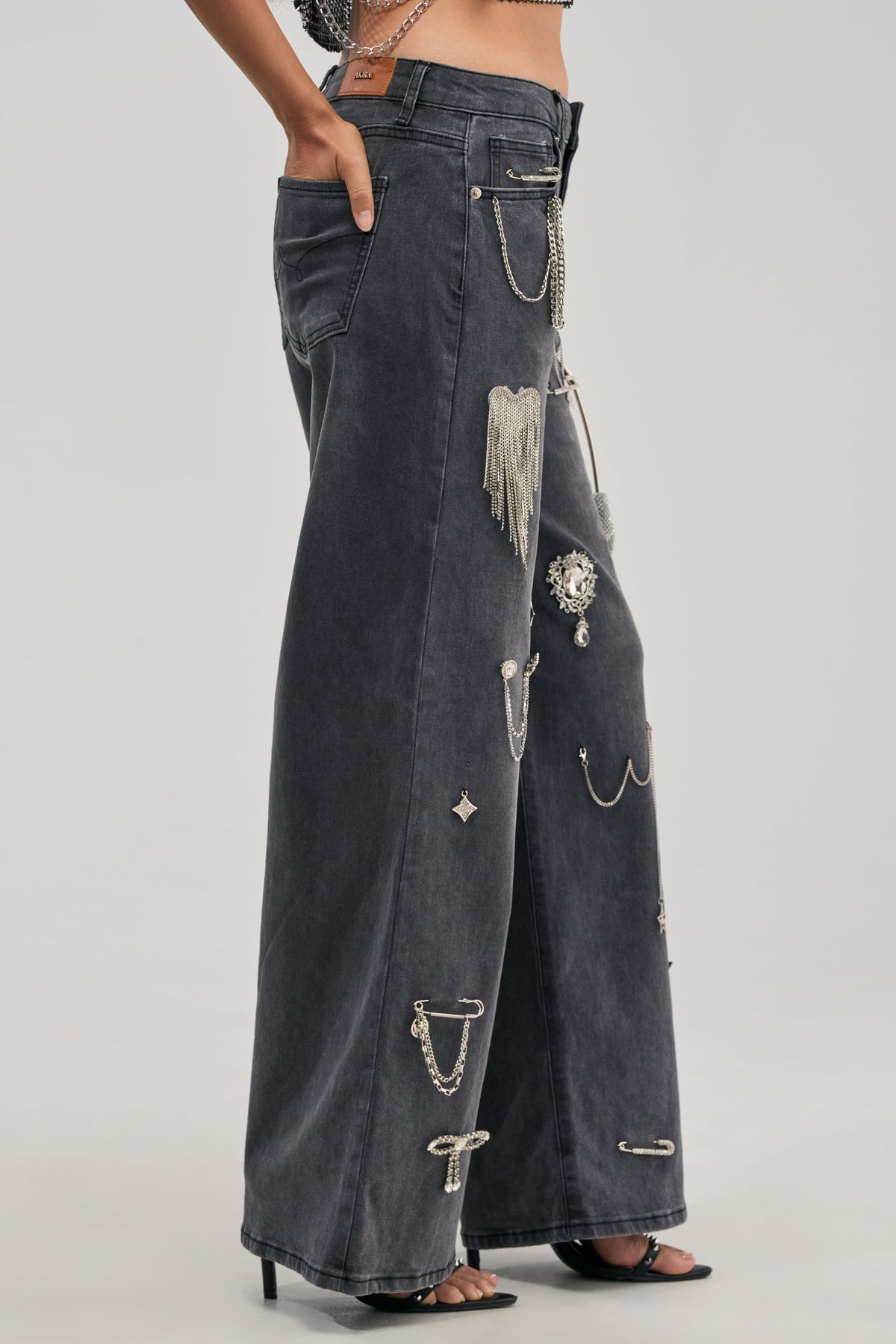 Sisoras THE BEST ONE YET RELAXED FIT BLING DENIM JEANS