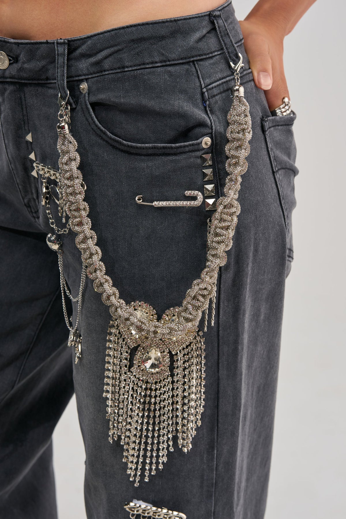 Sisoras THE BEST ONE YET RELAXED FIT BLING DENIM JEANS