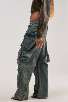 Sisoras VINTAGE LOVER CARGO DENIM