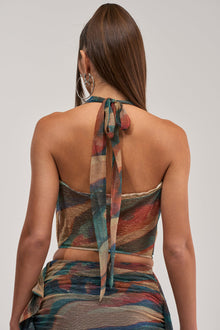 DROP IT LOW COWL NECK BLOUSE