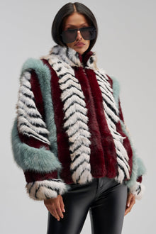 HAVE IT ALL PANELED FUR COAT