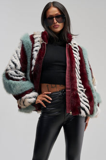 HAVE IT ALL PANELED FUR COAT