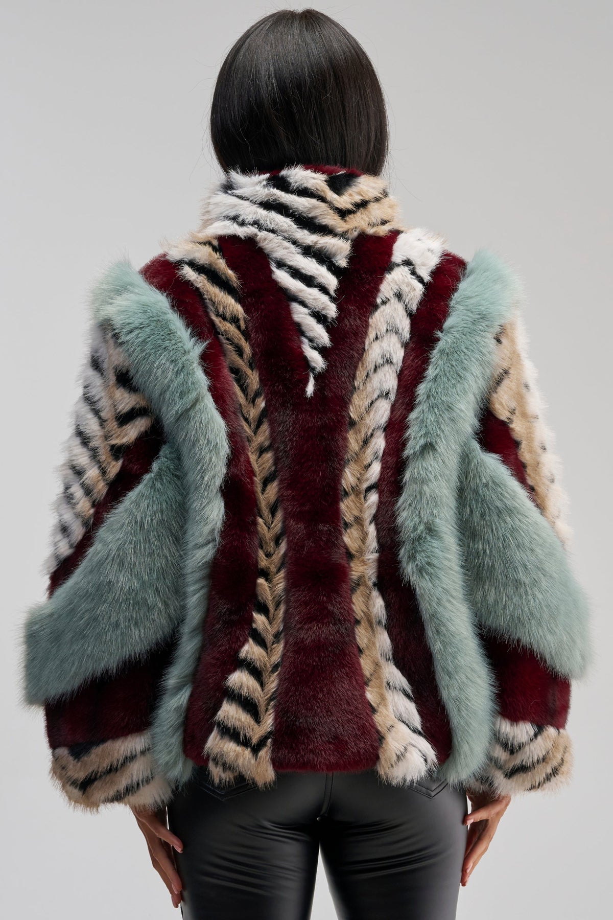 HAVE IT ALL PANELED FUR COAT