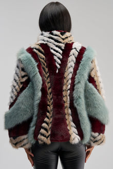 HAVE IT ALL PANELED FUR COAT