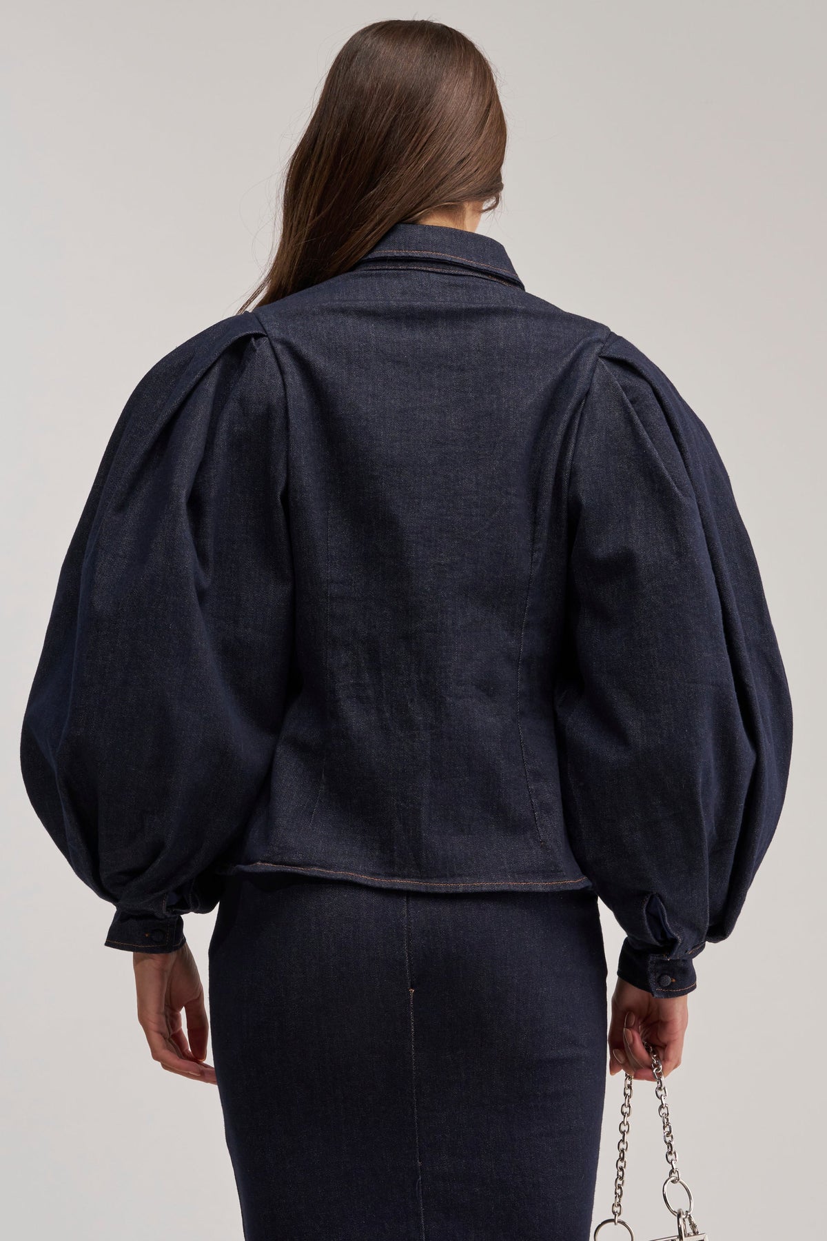 LET'S CHANGE IT UP DENIM BLOUSE